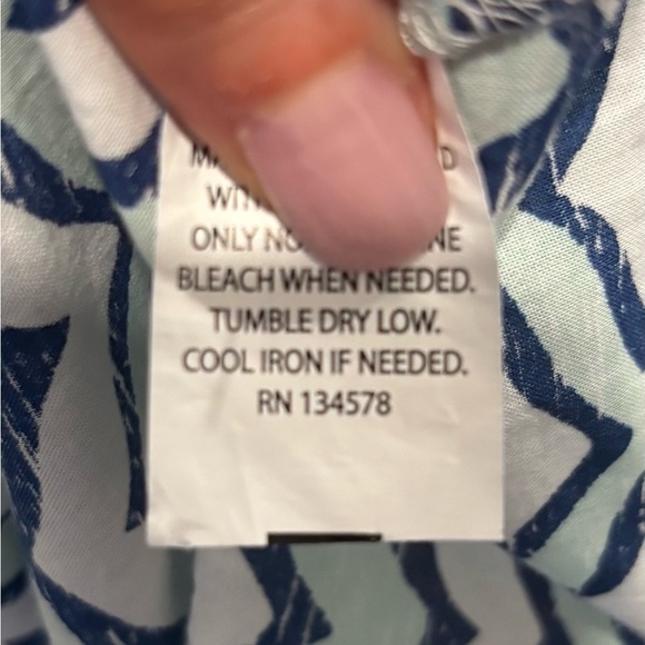 Vineyard Vines Whale Tail Chevron Lace Trim Beach Cover Up Dress Sz Xs Rn134578 - Picture 6 of 6